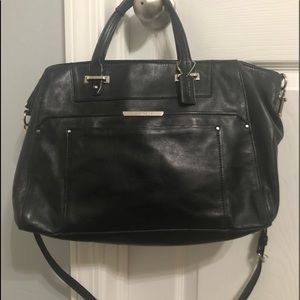 Black leather Coach Purse